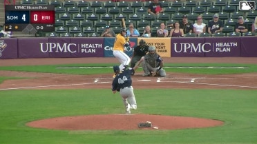 Izaac Pacheco homers (20) on a fly ball to center field.