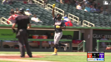 Denzel Clarke swats a two-run homer