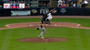 Corey Julks homers (10) on a fly ball to left field.