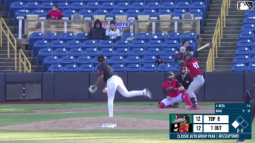 Jose Meza singles on a ground ball to left fielder Tommy Hawke. Logan Wagner scores.