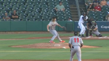 Caden Dana collects nine strikeouts