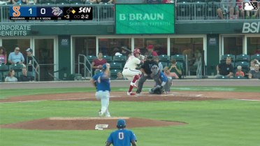 Robert Moore homers (13) on a fly ball to right field. Payton Henry scores.