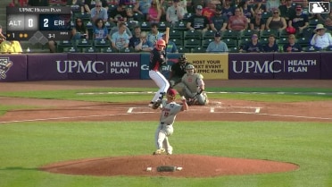 Izaac Pacheco homers (13) on a fly ball to right center field.