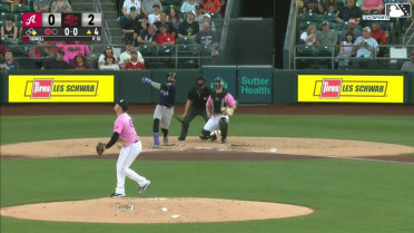 Carlos Santana's two-run homer