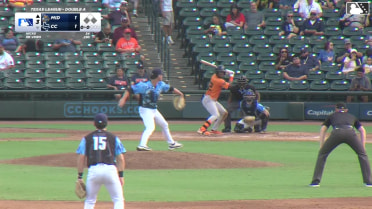 Leo De Vries singles on a line drive to center fielder Lucas Spence. Carlos Pacheco scores. Cole Conn to 2nd.