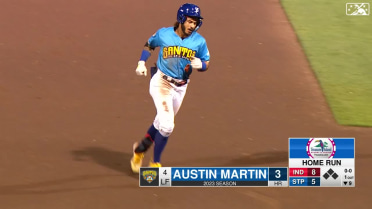 Austin Martin rips third home run to left field