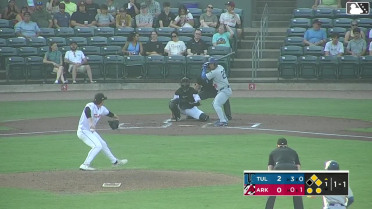Frank Rodriguez singles on a line drive to center fielder Jonny Farmelo. Mike Sirota scores. Jake Gelof to 2nd.