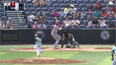 Brock Vradenburg reaches on a fielder's choice, fielded by first baseman Josh Moylan. Devin Saltiban scores.