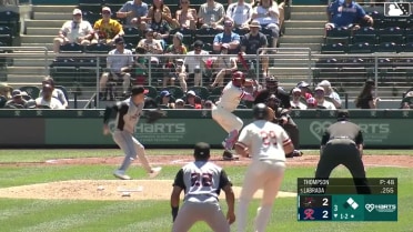 Victor Labrada doubles (11) on a ground ball to right fielder Charlie Condon. Cal Raleigh scores. Connor Joe to 3rd.
