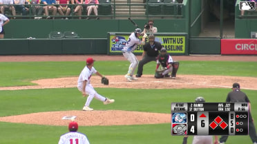 Bryce Rainer grounds into a double play, second baseman Gunner Gouldsmith to shortstop Ali Camarillo to first baseman Myles Naylor. Ricardo Hurtado out at 2nd. Bryce Rainer out at 1st.