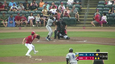 Jansel Luis singles on a line drive to center fielder Jonny Farmelo. Jordan Lawlar scores.