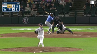Jaison Chourio singles on a line drive to center fielder Jace Avina. Alex Mooney scores.