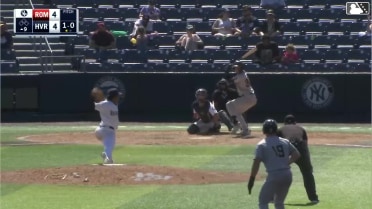 Tate Southisene triples (2) on a fly ball to center fielder Luis Durango. Dallas Macias scores. Mac Guscette scores.