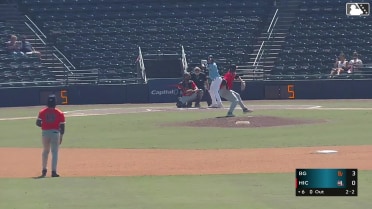 Owen Wild registers his ninth and final strikeout