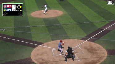Ethan Hedges homers (14) on a fly ball to left field. Tommy Hopfe scores.