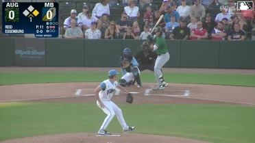 Conor Essenburg homers (4) on a fly ball to left center field. Cody Miller scores.
