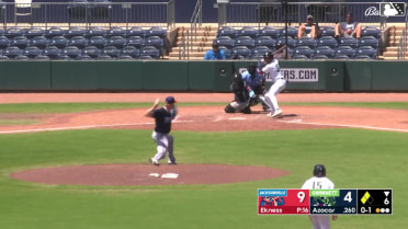 José Azocar grounds out, third baseman Jacob Berry to first baseman Deyvison De Los Santos. Aaron Schunk scores.