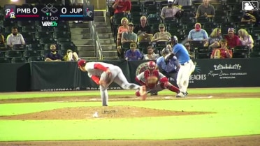 Andres Valor homers (2) on a fly ball to left center field.