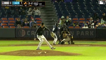 Matt Rudick singles on a line drive to right fielder Guy Lipscomb. D'Andre Smith scores. Nick Lorusso scores.