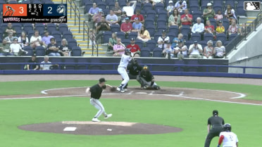 Brady Ebel lines into a double play, second baseman DJ Layton to first baseman Félix Amparo. Juan Ortuno out at 1st.
