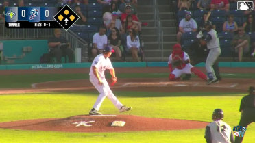 Jhosmmel Zue hits a grand slam (2) to right field. Yandel Ricardo scores. Hyungchan Um scores. Roni Cabrera scores.