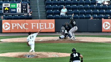 Dom Hamel In play, run(s) to Bryan Ramos
