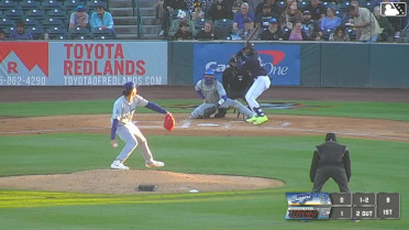 Cesar Quintas singles on a ground ball to left fielder AJ Soldra. Aiden Taurek scores.