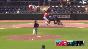 Ben Gamel homers (2) on a fly ball to right center field.