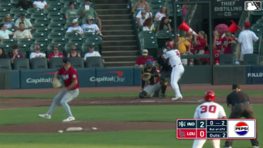 Michael Chavis singles on a ground ball to center fielder Mitch Jebb. Will Benson scores.