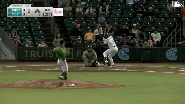 Jason Matthews homers (3) on a fly ball to left center field.