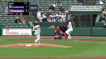Dylan Crews homers (5) on a fly ball to center field. Harry Ford scores.