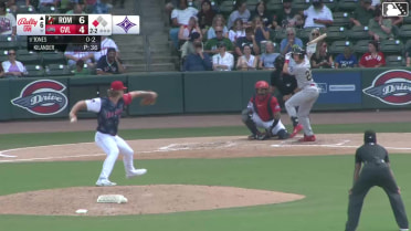 Colby Jones out on a sacrifice fly to right fielder Isaiah Jackson. Cade Doughty scores.