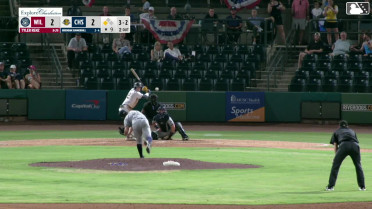 Brendan Summerhill singles on a ground ball to third baseman Filippo Di Turi. Tom Poole scores.