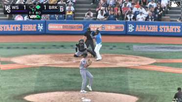 Andy Ibáñez singles on a ground ball to center fielder Ely Brown. Jacob Reimer scores.