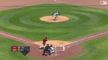 Miguel Bleis crushes a solo home run to left field