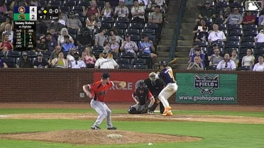 Sammy Stafura homers (8) on a line drive to left center field. Dylan Palmer scores.