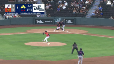 Andrew Velazquez triples (1) on a ground ball to right fielder Brayan Buelvas. Tim Tawa scores. Tyler Locklear scores. Angel Ortiz scores.