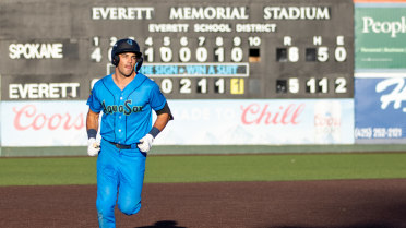 Brandon Eike homers (3) on a fly ball to left center field.
