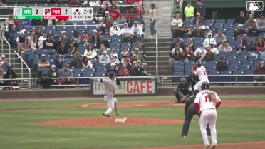 Ronald Rosario singles on a ground ball to right fielder GJ Hill. Brooks Brannon scores.