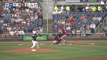 Kervin Pichardo homers (8) on a fly ball to left center field. Sam Petersen scores.