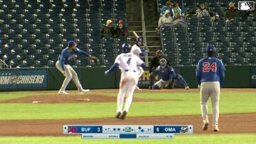 Drew Waters homers (1) on a fly ball to right field. Josh Rojas scores. Kevin Newman scores.