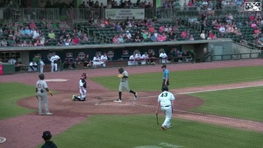 Cooper Kinney hammers a two-run homer in the 4th