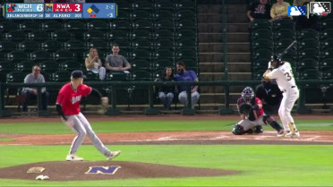 Jorge Alfaro singles on a line drive to center fielder Garrett Spain. Sam Kulasingam scores.