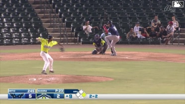 D'Angelo Ortiz strikes out swinging and Anderson Fermin caught stealing 2nd, catcher Hyungchan Um to second baseman Yandel Ricardo to catcher Hyungchan Um.