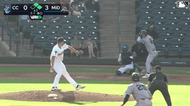Tyler Whitaker grounds into a double play, third baseman Luke Mann to second baseman Euribiel Angeles to first baseman Brennan Milone. Garret Guillemette out at 2nd. Tyler Whitaker out at 1st.