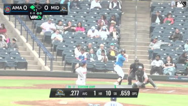 Cameron Leary doubles (2) on a sharp line drive to center fielder Druw Jones. Brennan Milone scores.