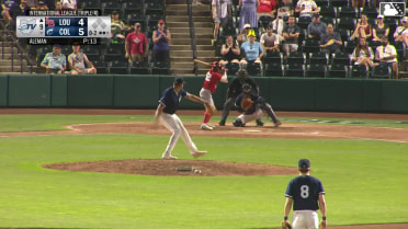 Carlos Jorge strikes out swinging.