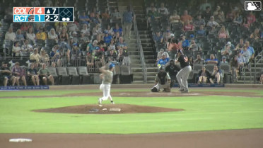 Adam Zebrowski homers (7) on a fly ball to center field.