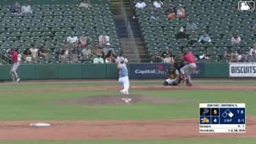 Cristian Hernández doubles (2) on a sharp line drive to center fielder Mac Horvath. Michael Snyder scores.