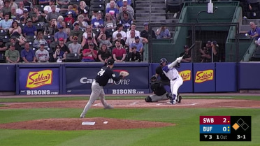 Braden Barry's first Triple-A hit and RBI